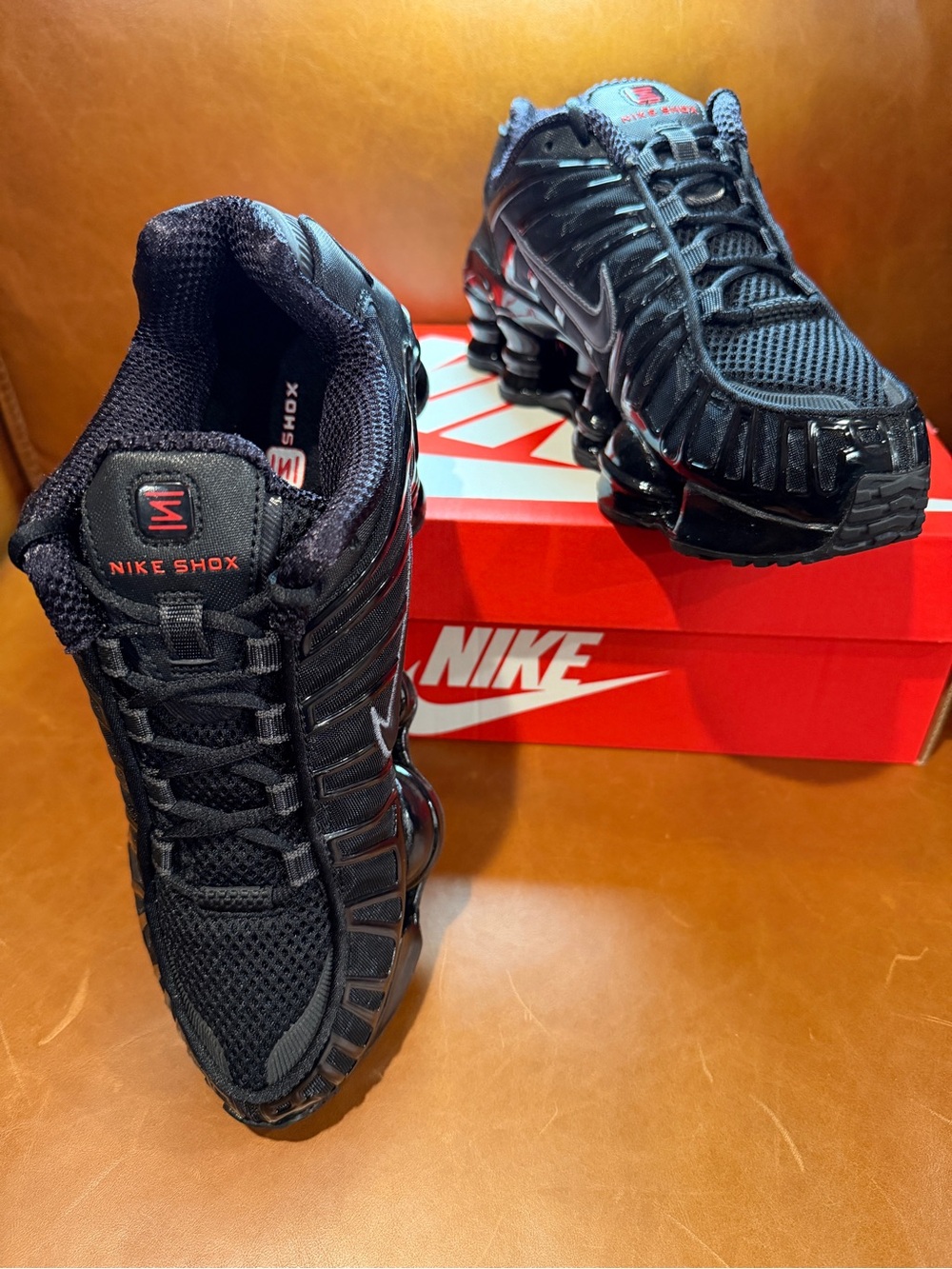 Nike Shox TL Women’s Black Athletic Mesh Running Shoes